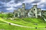 wonderful ancient castle ruins hdr