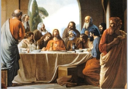 The last supper - christ, jesus, god, painting, art