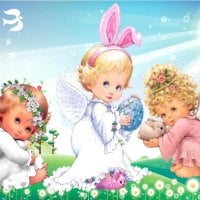 Happy easter for angel lovers