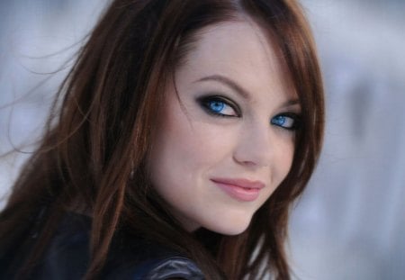 Emma Stone - actress, pretty, photo, blue eyes