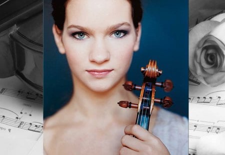 Hilary Hahn03 - music, Hilary Hahn, bach, violinist