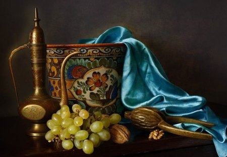 still life - style, beauty, still life, blue