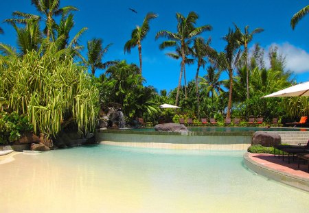 Resort at Bora Bora French Polynesia - lagoon, French Polynesia, Tahiti, blue, beach, island, sand, south pacific, swimming, atoll, exotic, paradise, spa, resort, Bora Bora, coral reef, tropical, pool, retreat