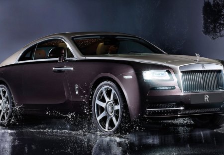 Rolls-Royce_Wraith_2014 - 2014, nigth, rolls-royce, car