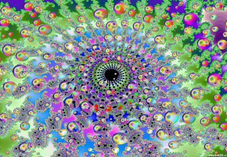 Psychedelic Art - psychedelic, white, purple, art, abstract, pink, blue, green, colors