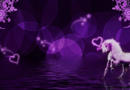 purple dream - love, purple, dark, amor, fantasy, magia, lights, violet