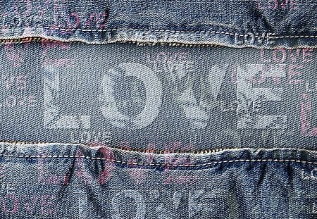 First Time - love, blue jeans, abstract, jeans, blue