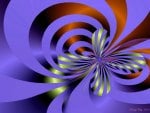 âœ°Fractal Butterfly in Purpleâœ°