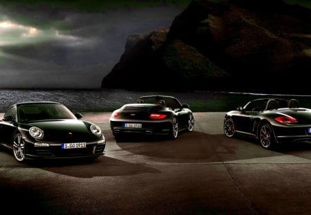 Trio porsche - new, image, color, wallpper