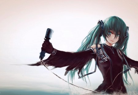 Hatsune Miku - anime, hatsune miku, singer, vocaloid