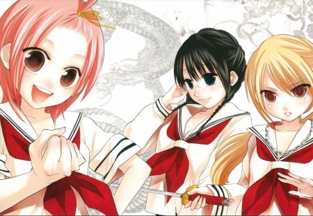 Sumomo mo Momo mo - Sanae Nakajima, manga, anime, ecchi, Momoko Kuzuryu, Iroha Miyamoto