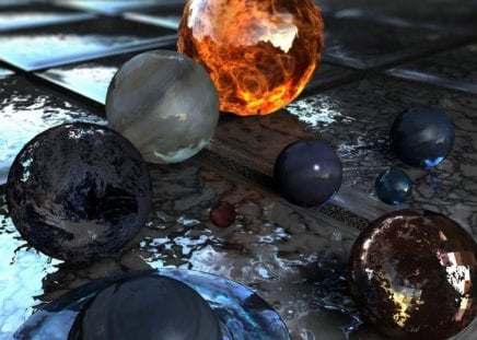 ~3D Balls~ - abstract, cg, 3d, balls