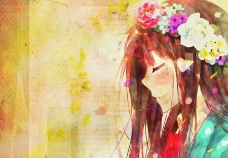 Tears of happiness - sawako, sawako kuronuma, kimi ni todoke, happiness, flower