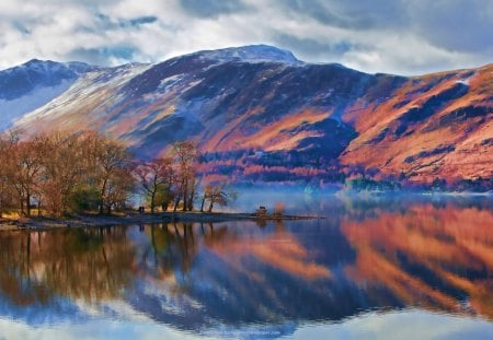 beautiful scene - mountains, view, scenic, beautiful