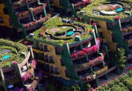 AMAZING CONSTRUCTIONS, BARCELONA - buildings, plants, barcelona, beautiful