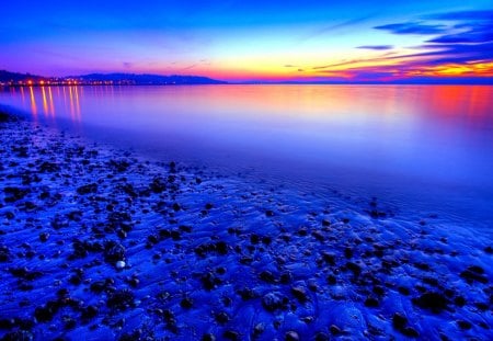 SUNSET VIEW - sea, landscape, sunset, beach