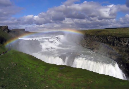 gullfoss - nature, iceland, waterfall, other