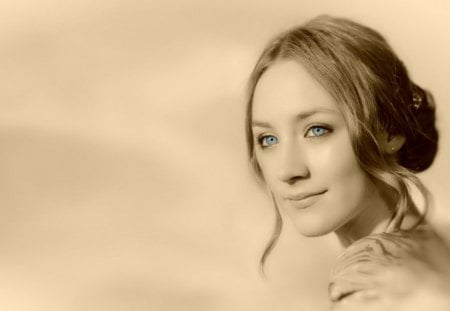 Saoirse Ronan - woman, beauty, actress, girl, movie, blue eyes, saoirse ronan, vintage, retro