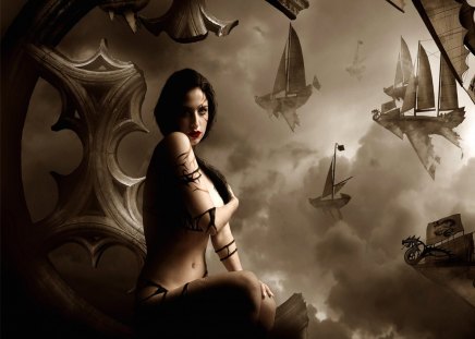 Woman - woman, gothic, dark, fantasy