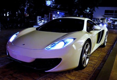 McLaren MP4 12C - sports, luxury, cars, white, beauty