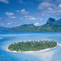 Bora-Bora island panorama