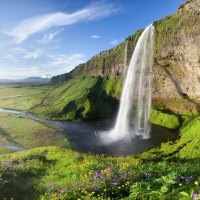 Summer colors waterfall