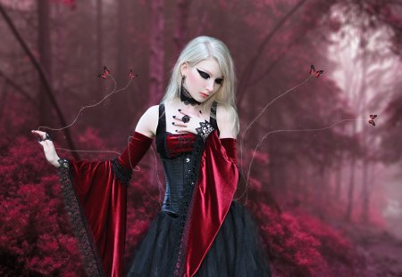 Enchanted Dreams - dreams, lady, fantasy, forest