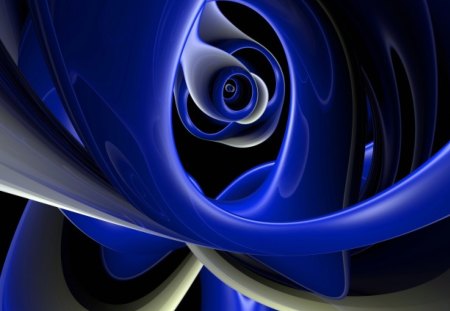 Abstract - abstract, lines, patterns, blue, art