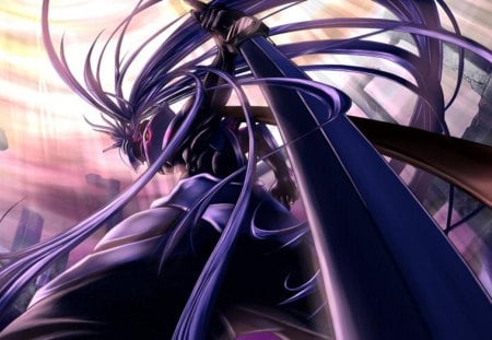 Blazblue - anime, sword, manga, hakumen