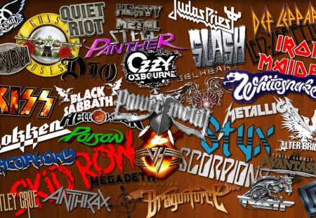 bands logo's - rock, logos, bands, metal