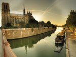 notre dame cathedral by the seine river