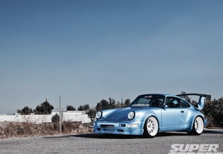 Nasty 911 - Wing, Porsche, Blue, Classic