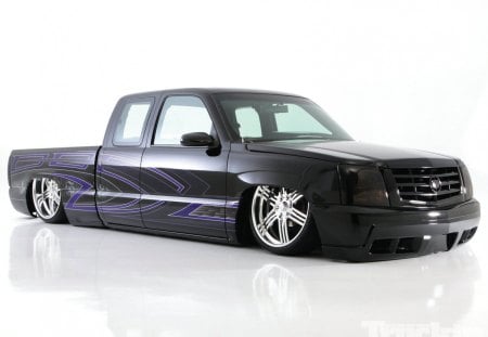 Dia De Los Muertos - lowered, black, ext cab, custom paint