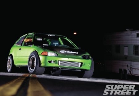 Mr. Bucket - Slicks, Honda, Fwd, Green