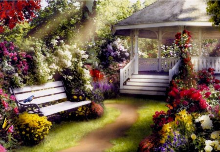 Garden - garden, flower, rest, harmony, nature