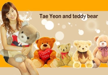 Tae Yeon Teddy Bear - tae yeon, bear, singer, teddy bear, teddy