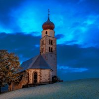 beautiful church on a hill