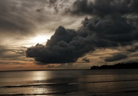 Clouds - dark, sea, black, clouds