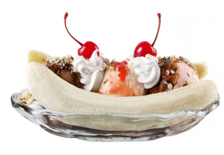 bannana split - entertainment, ice cream, yummy, foods