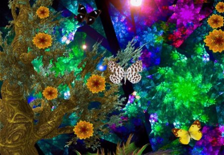 beautiful creation - creation, colors, flowers, fantasy