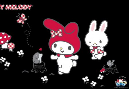 My Melody - Cute, My Melody, Rabbit, Black, kawaii, Sanrio, Hello Kitty