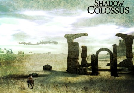 shadow of the colossus - male, shadow of the colossus, horse, argo, wander, desert