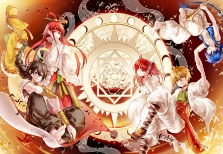 Magi - group, anime, magi, magic