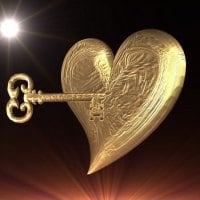 Heart and key