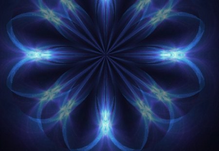 Blue flower pattern - abstract, background, blue