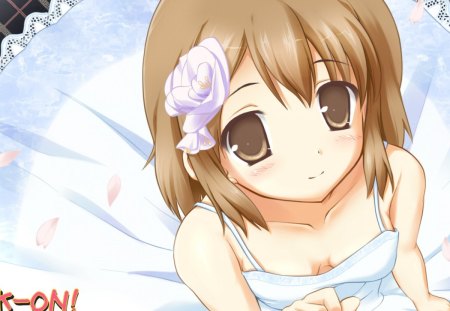 Yui Hirasawa - yui, k-on, blushing, anime, dress