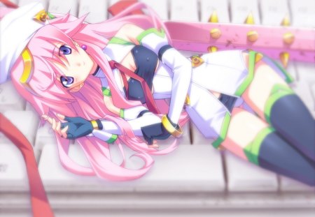 Seira Orgal - chaos head, seira, anime, pink hair