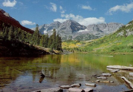 Mountain&lake - lakes, mountains