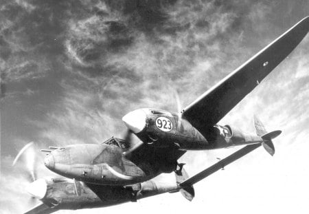 P-38 Lightning - plane, fighter, twin, bomber