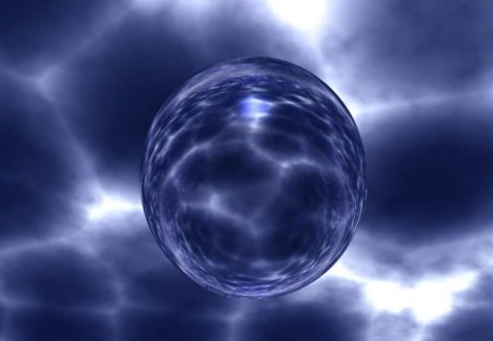 Blue Ball - ball, sphere, blue